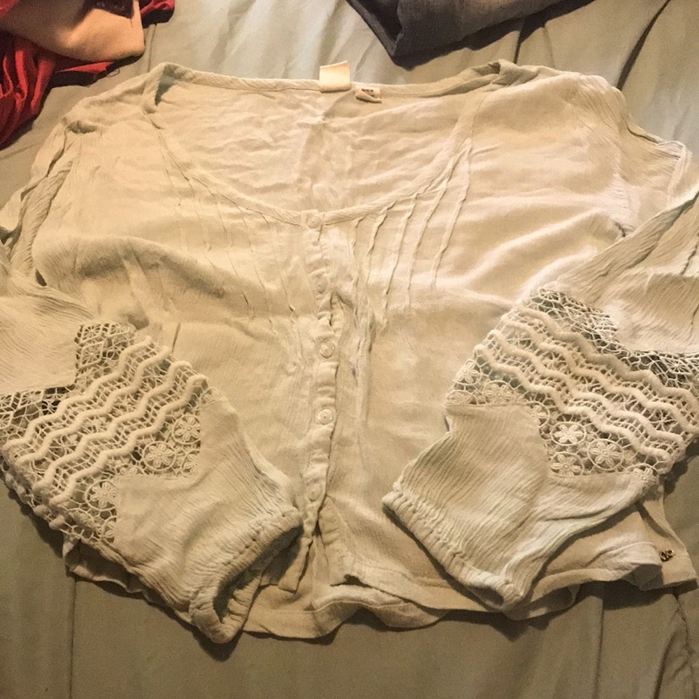 Roxy Long Sleeve Crop Top